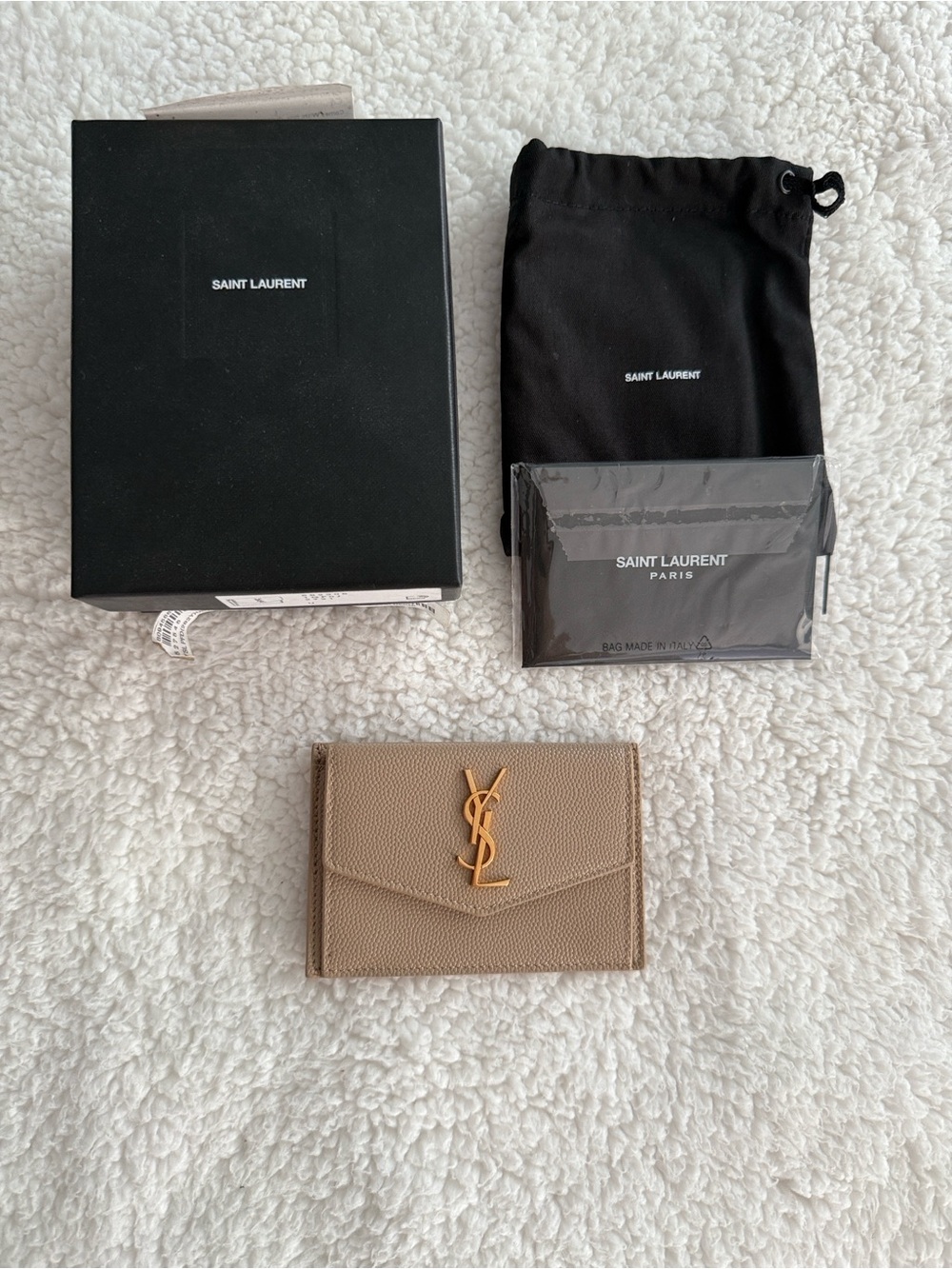 YSL Uptown flap card case